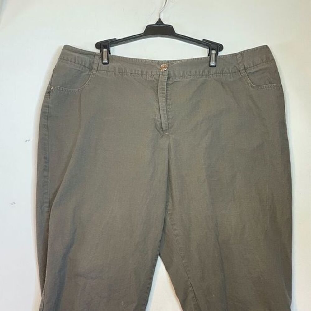 Laura Womens Army Green Capris Size 16 Rip Stop Hiking